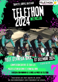 TELETHON 2024 - RENCONTRE INTERCLUB EVREUX BMX / VERNEUIL BMX - SAMEDI 07 DECEMBRE 2024